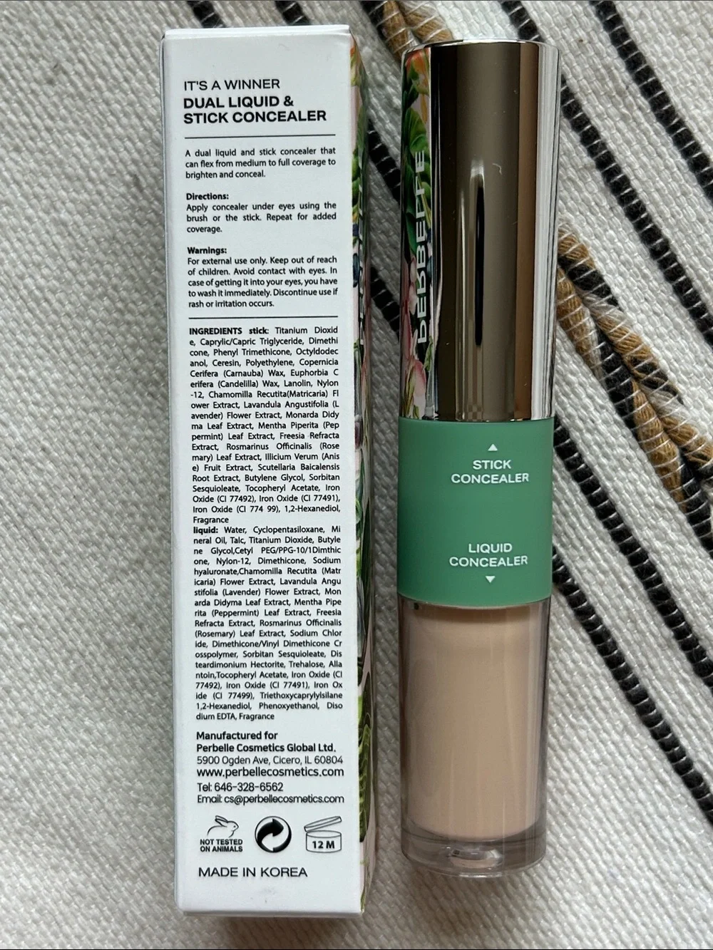 PERBELLE It’s a Winner Dual Liquid & Stick Concealer P1 Light | 2-In-1 NEW